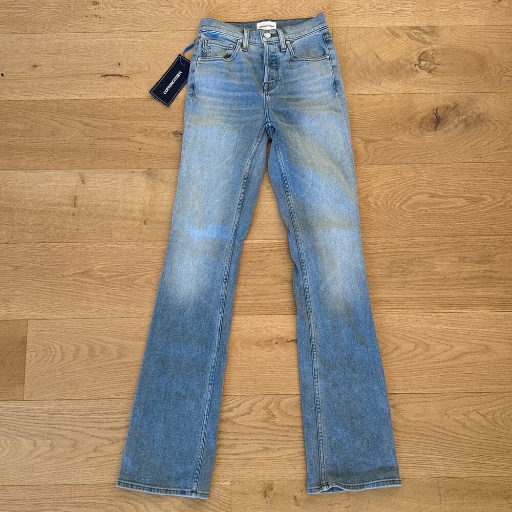 Cotton Citizen Jeans The Cindy Baby Boot Size 24 Holloway Wash Blue